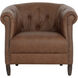 Marjorie Cognac Leather Lounge Chair